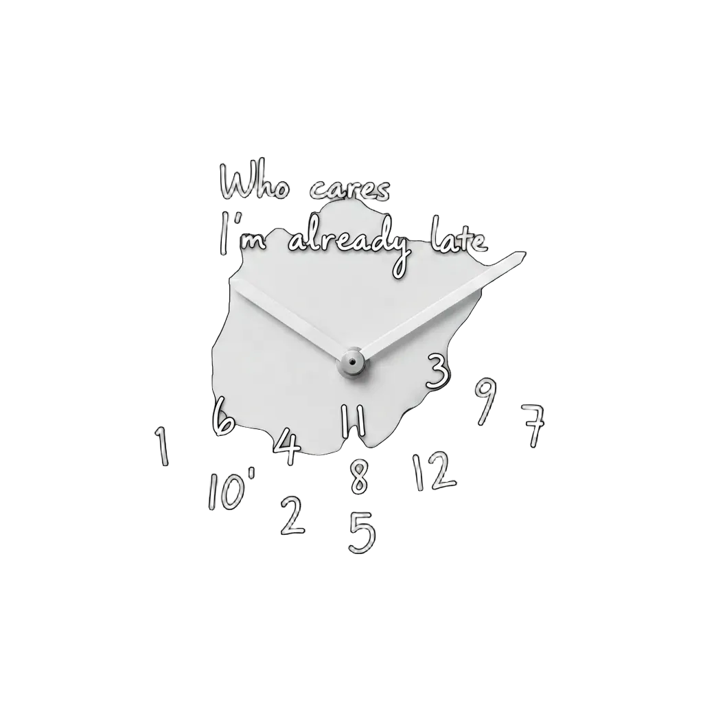Clock with transparent background
